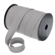 1 Inch Double Fold Bias Tape Continuous Bulk Bias Tape (Grey 55 Yards)