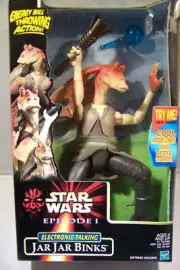 HASBRO STAR WARS EPISODE 1: 12 in TALKING JAR-JAR BINKS DELUXE ACTION FIGURE NEW