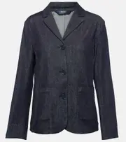 ['S Max Mara] 'S Max Mara Robin denim blazer UK 10 blue