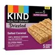 Kind Healthy Grains Salted Caramel Drizzled Bars Gluten Free 5.8 Ounces Pack ...