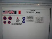 Checkpoint Charlie Diorama Signs and Logos Berlin Germany 1:24