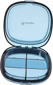 YOSADIER Portable Multi Grid Dispenser Case Compact Weekly Storage Organizer for Medicines Durable Plastic Medicine with Dustproof Design for Travel and Daily Use
