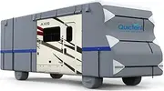 Quictent Upgraded Class C RV Cover, Extra-Thick 6-ply Camper Cover, Fits 29-32Ft Motorhome -Breathable Watertight Quick-Drying Rip-Stop Anti-UV with 2 Windproof Straps, 4 Tire Covers
