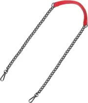 Purse Chain Strap, 47" Leather Iron Flat Chain Strap Handbag Chains Purse Handle
