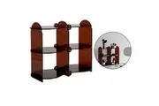 Acrylic Display Stand Desktop Organiser Cup Stand Perfume Stand Candle Stand Storage Living Room Bathroom Bedroom Brown