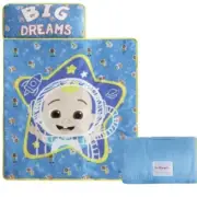 Cocomelon 3 in 1 Nap Mat Sleeping Slumber Bag Pillow Toddler Kids 21x46 In.