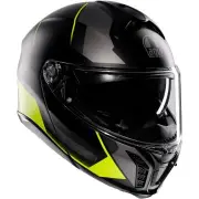 Tourmodular Perception Black Grey Yellow Modular Helmet