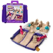 Kinetic Sand, Folding Sand Box with 2lbs Play Sand, 7 Molds & Tools, Sensory...