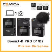 Comica BoomX-D PRO D2 2.4G Dual Channel Wireless Microphone System for Recording