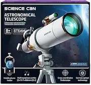 [Science Can] Telescope for Kids & Adults - 70mm Aperture(16X-120X), High Powered Refractor Telescopes for Beginners with Adjustable Tripod and Phone Adapter, Astronomy Gifts for Boys & Girls Ages 8-12