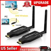 5Ghz WiFi Wireless HDMI Video Transmitter Receiver Dongle Extender DVD PC To TV~