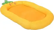 ifundom Pet Mat Dog Bed Soft Dog Cat Bed Pet Sleeping Mat Cat Sleeping Pad Orange Cloth