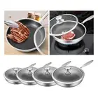 Skillet Stir Fry Wok Stainless Steel Wok Pan