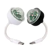 2 Pcs USB Stage Light LED Lights Disco Ball Decorations Cars