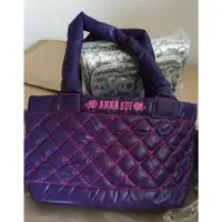 在飛比找蝦皮購物優惠-【ANNA SUI 安娜蘇】 紫色空氣包/手提袋