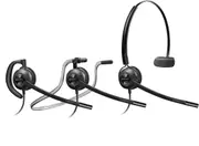 HP POLY EncorePro 540D with Quick Disconnect Convertible Digital Headset TAA, Wired Ear-hook, Head-band, Neck-band, Black