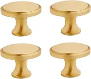 Brass Kitchen Cabinet Knobs 2 Pack Brass Cabinet Handle Wardrobe Drawer Solid Gold Single Hole Shoe Cabinet Handle-32 * 16 * 22Mm