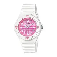 在飛比找蝦皮購物優惠-全新 CASIO 潛水風膠帶女錶 LRW-200H-4C (