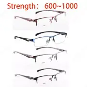Titanium Reading Glasses Half Rimless Frames Readers 600 700 800 900 1000