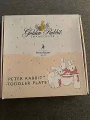 Vintage Peter Rabbit Enamel Toddler Plate New In Box