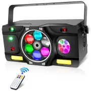 DJ Disco Party Light - 5IN1 40W Party Lighting with Green&Red Patterns Bee Ey...