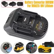 DM18M Battery Adapter for Dewalt for Milwaukee 18V Convert to For Makita BL1850