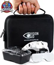 Magnifying Glasses with LED Light, 5 Lenses, Headband for Crafts & Close Work