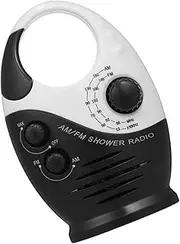 LIFKICH Survival Radio with Waterproof Portable Mini Radio for Shower Camping Outdoor with Volume Control Long-Lasting Battery