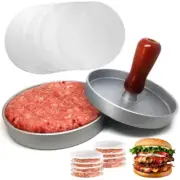 SSydl Burger Press 100 Patty Papers Set | Non-Stick Hamburger Patty Maker wit...