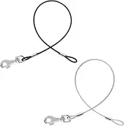 2 Pack Chew Proof Dog Leash Extension Rope, 24" Short Dog Leash Extender for Training, Non Chewable Dog Leash Extender Suitable for Small Medium Large Dogs