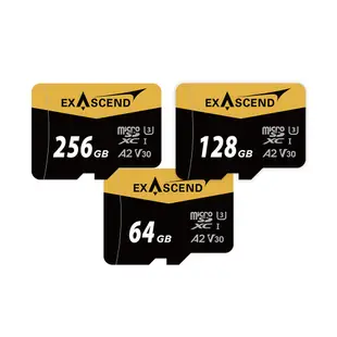 套組加購升級 64GB 128GB 256GB Exascend 記憶卡 microSD V30 加購替換原套組記憶卡