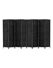 [Artiss] 8 Panel Room Divider Screen 326x170cm Woven in Black