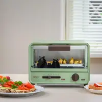 在飛比找露天拍賣優惠-電烤箱昂特ERNTE電烤箱迷你一人食單層家用小型2023復古