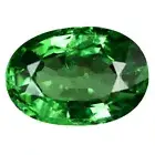 1.04 ct Phenomenal Oval Cut (7 x 5 mm) Tanzania Green Tsavorite Garnet Gemstone