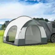250cmx250cm Weisshorn Beach Tent Camping Tent SUV Car Rear Extension Canopy Green