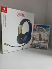 Nintendo Switch Lot Outer Worlds W/ PDP Airlite Wired Zelda Gaming Headset New