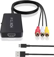 HDMI to RCA, HDMI to Older TV Adapter Compatible for Fire Stick, Roku, Apple TV,