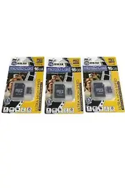 Digital Film 37016 MicroSD Memory Card 16GB -Set of 3