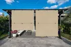 Beige Foldable Curtain Shade Roll up Shade Patio Porch Gazebo Pergola UV Blind