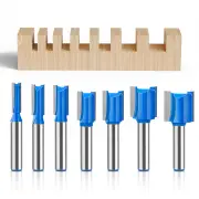 8mm Shank Straight Router Bit 20mm Cutting Length 6/8/10/12/14/18/20mm Cutting Diameter Carbide Tipped Double Flute Stra