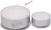 Bulk Buy Large Tealight Candles 6cm Wide in silver foil cup 100 in a pack - Part