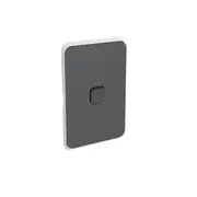 Clipsal Iconic Series Skin Switch Vertical/Horizontal 1 Gang Rocker Anthracite - 3041C-AN