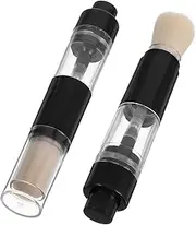 VICASKY 4-in-1 Makeup Brush Set Portable Refillable Powder Blush Highlighter Compact Brush