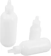 Ipetboom 3pcs Bottled Applicator Bottle for Hair Monomer Bottle Hair Oil Bottle Travel Squeeze Bottle Face Squeeze Bottles Lash Shampoo Diapers Empty Bottles for Oil Plastic White