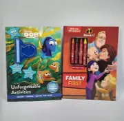 Family First Disney Incredibles Unforgettable Activities Finding Dory Workbooks