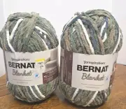 Bernat Blanket Yarnspirations Smoky Green 220 Yards Yarn 2 Skeins
