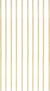 uxcell 10 Pcs Brass Round Rod, 2.3mm x 6" Lathe Bar Stock H59 Brass Round Stock for DIY Craft Making Hardware Novelty Model Car Plane Boat Ship, Copper
