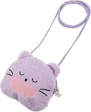 [BESTYASH] Practical Coin Wallet Kids' Crossbody Bag Adorable Girls' Plush Purse Soft Shoulder Bag Multioccasion Purse Handbag