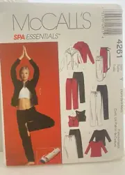 #4261 McCalls Misses Jacket Tops Pants Skirt and Bag Sewing Pattern Size XS-M