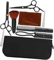 VICASKY 1Set Professional Haircut Scissors Tool for Easy Trimming and Styling Durable Flat Tooth Design for Salon and Home Use Black